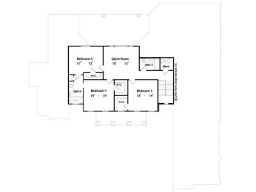 2nd Floor Plan, 043H-0221