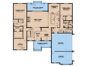 1st Floor Plan, 074H-0218