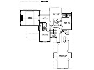 2nd Floor Plan, 029H-0065