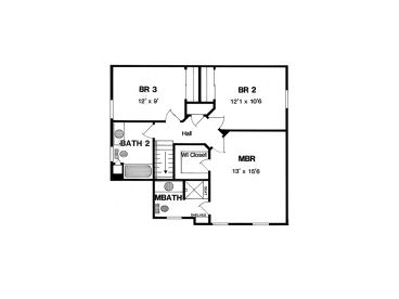 2nd Floor Plan, 014H-0040