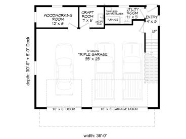 1st Floor Plan, 062G-0276