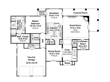 1st Floor Plan, 001H-0199