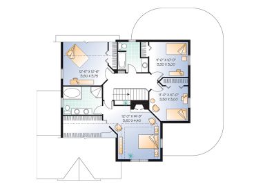 2nd Floor Plan, 027H-0053