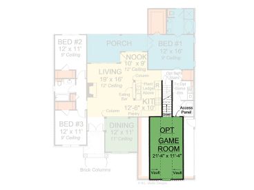 2nd Floor Plan, 059H-0080