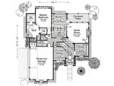1st Floor Plan, 002H-0046