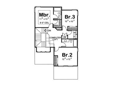 2nd Floor Plan, 031H-0213