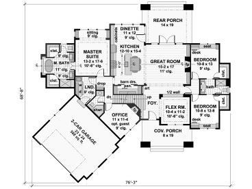 1st Floor Plan, 023H-0189