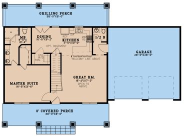 1st Floor Plan, 074H-0210