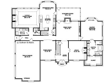 1st Floor Plan, 006H-0124