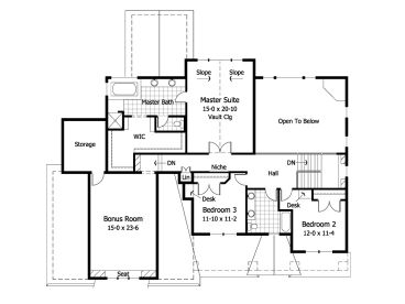 2nd Floor Plan, 023H-0136