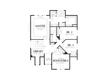 2nd Floor Plan, 034H-0331
