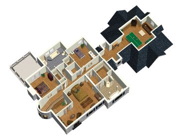 2nd Floor Plan, 072H-0122