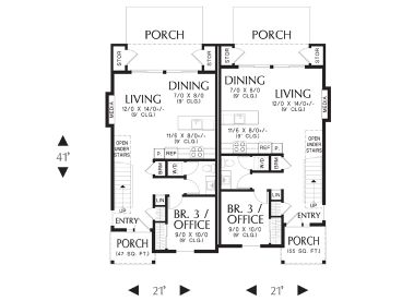1st Floor Plan, 034M-0033
