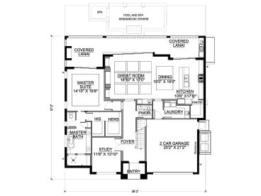 1st Floor Plan, 070H-0113