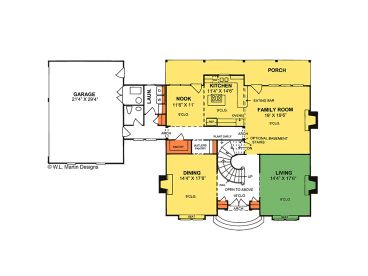 1st Floor Plan, 059H-0045