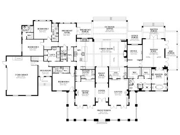 1st Floor Plan, 064H-0147
