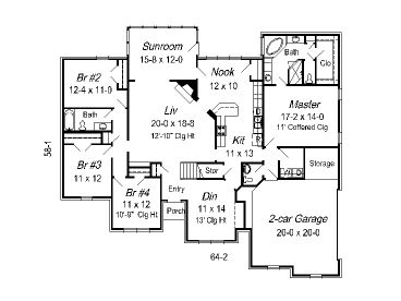 1st Floor Plan, 061H-0101