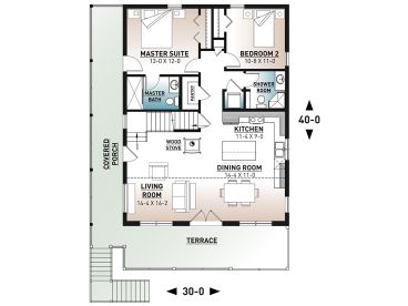 1st Floor Plan, 027H-0517