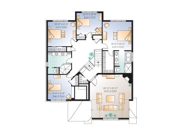2nd Floor Plan, 027H-0385