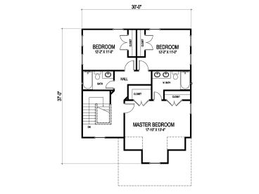2nd Floor Plan, 058H-0020