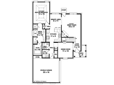 1st Floor Plan, 006H-0047