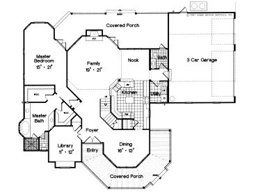 1st Floor Plan, 043H-0162