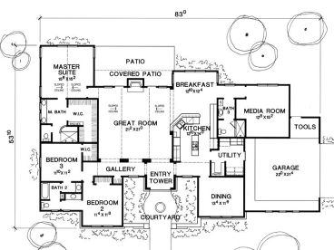 Floor Plan, 036H-0059