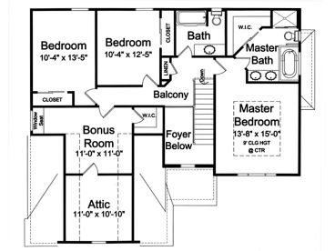 2nd Floor Plan, 046H-0072