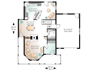 1st Floor Plan, 027H-0134