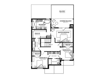 2nd Floor Plan, 027H-0553