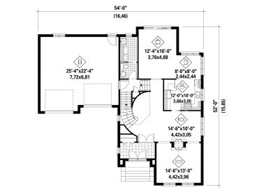 1st Floor Plan, 072H-0128
