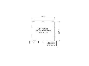 Opt. Garage Floor Plan, 063H-0214