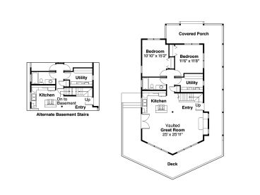 1st Floor Plan, 051H-0085