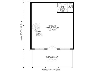1st Floor Plan, 062H-0507