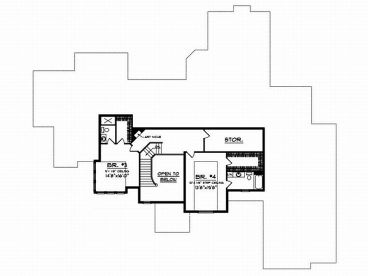 2nd Floor Plan, 020H-0148