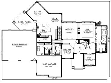 1st Floor Plan, 020H-0433