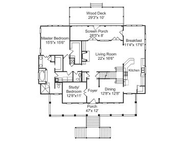 1st Floor Plan, 017H-0012