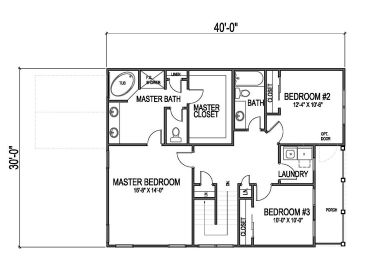 2nd Floor Plan, 058H-0012
