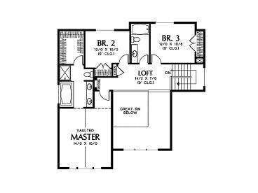 2nd Floor Plan, 034H-0019