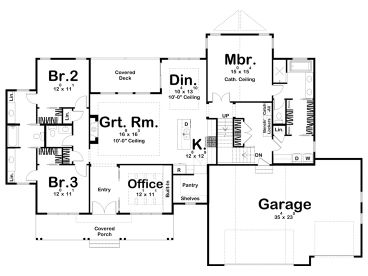 1st Floor Plan, 050H-0424