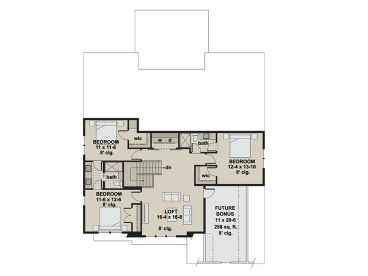 2nd Floor Plan, 023H-0226