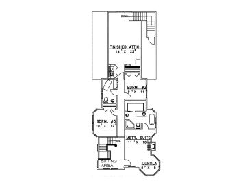 2nd Floor Plan, 012H-0029