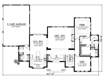 1st Floor Plan, 020H-0356