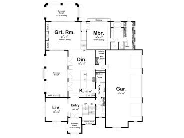 1st Floor Plan, 050H-0475
