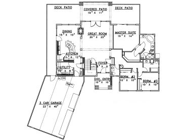 1st Floor Plan, 012H-0060