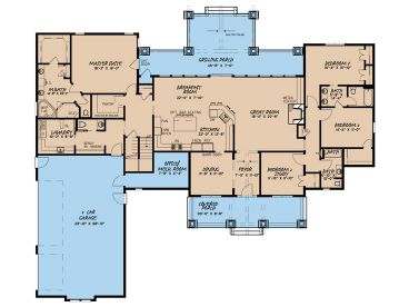 1st Floor Plan, 074H-0022