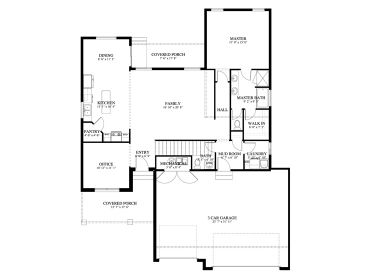 1st Floor Plan, 065H-0083