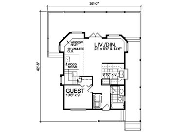 1st Floor Plan, 010H-0004
