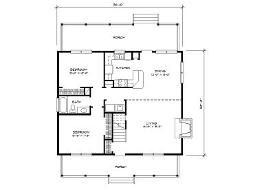 1st Floor Plan, 008H-0033