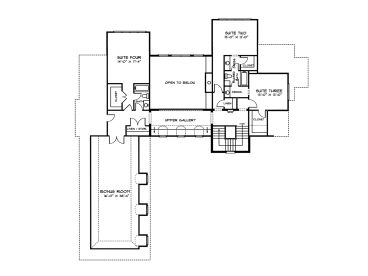 2nd Floor Plan, 029H-0070